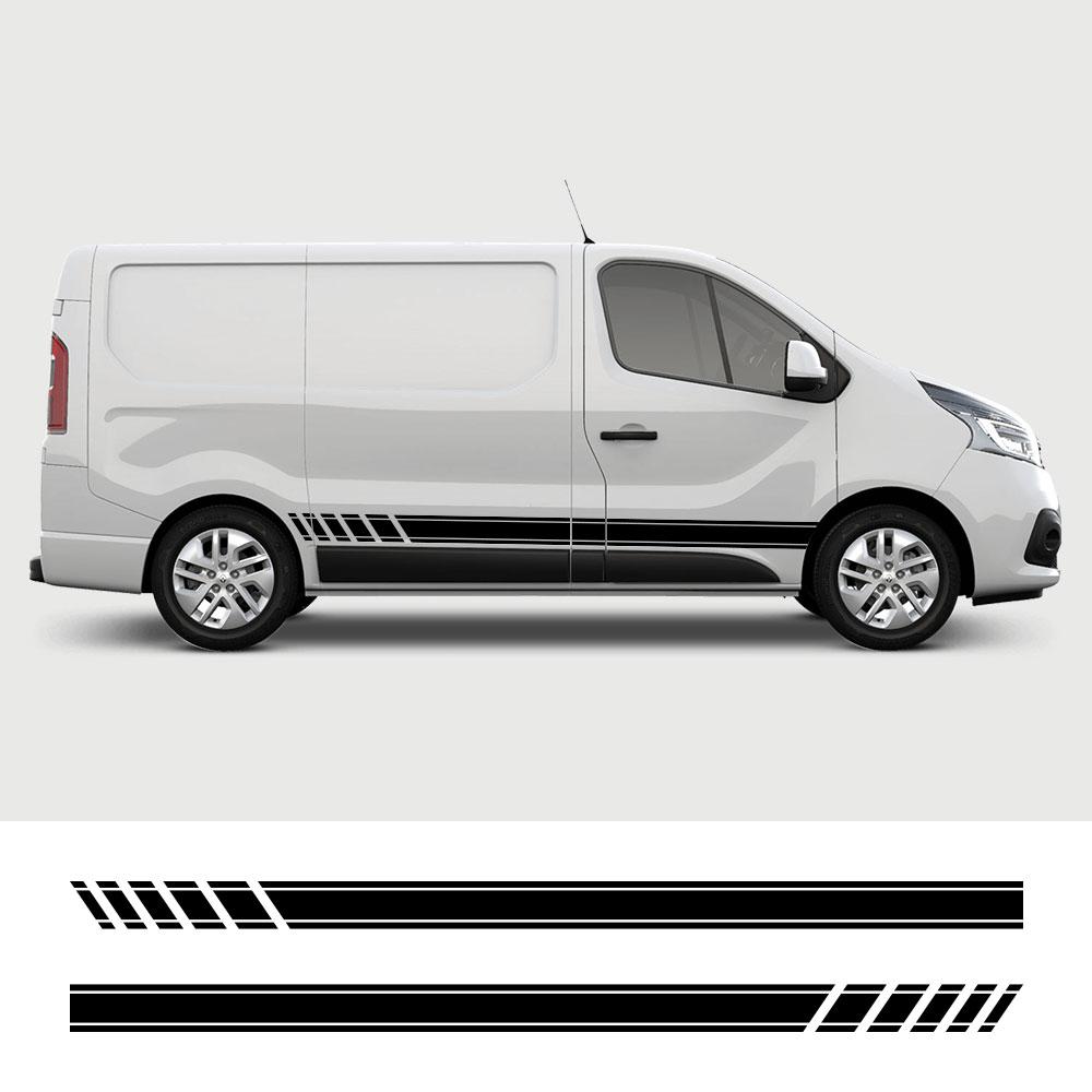 2PCS Car Door Stickers For Renault Trafic 3 2 Fiat Talento Nissan NV300 Vauxhall Vivaro Camper Van Vinyl Film Decals Accessories