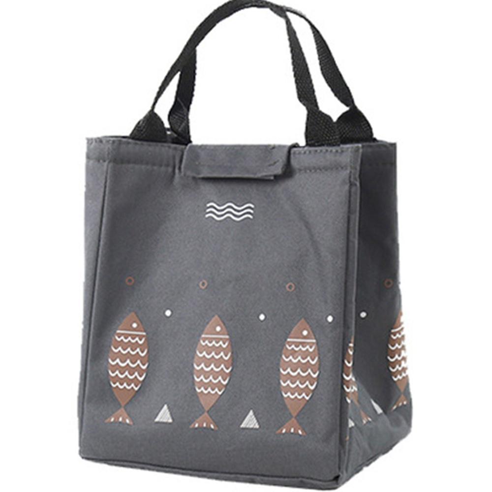 Thick Aluminum Foil Insulation Bag Cute Lunch Small Fish with Rice Bag Handcuffs Waterproof Box Package Picnic Bag Children's Meal Bag