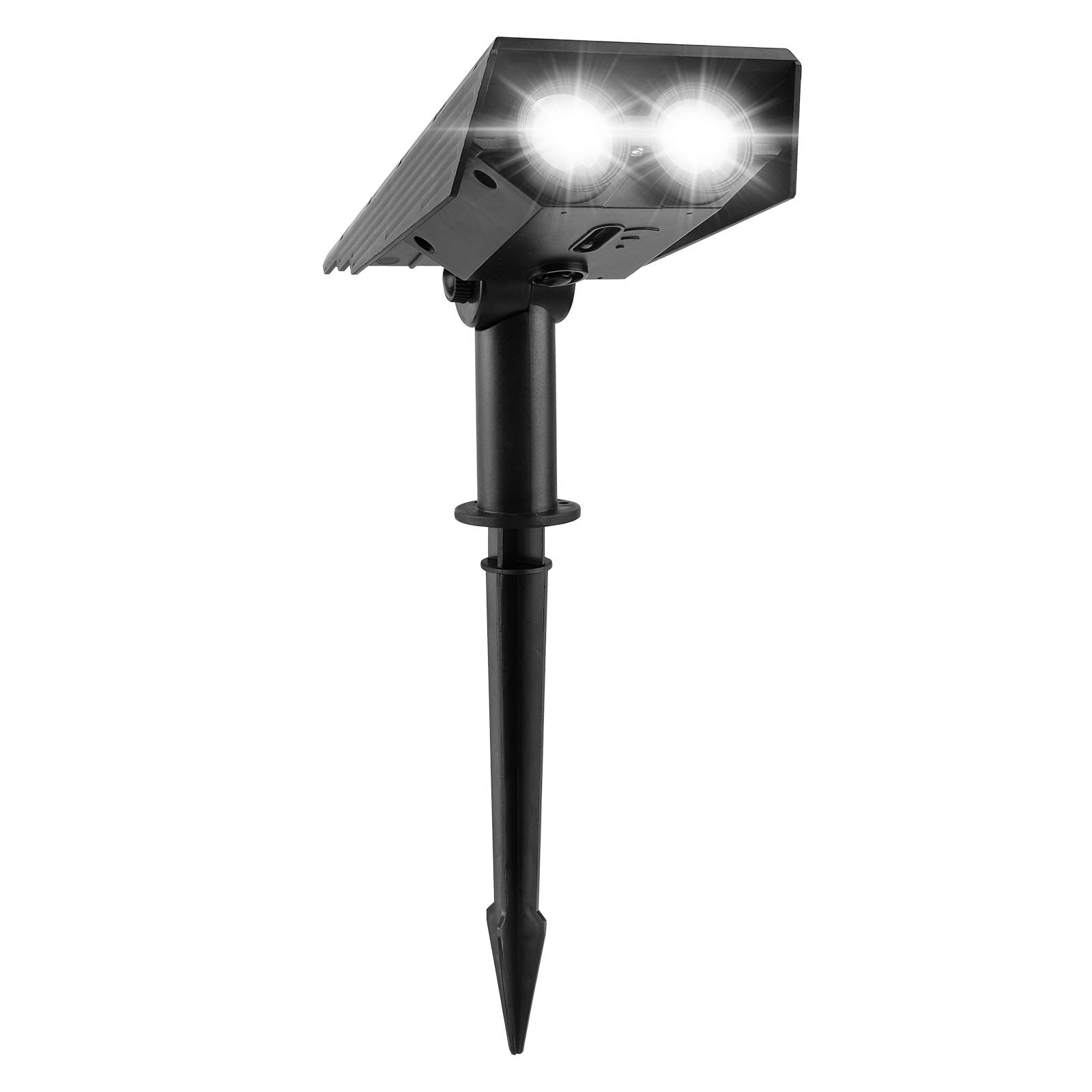 

1/2 шт. Супер яркий солнечный светодиодный светильник, уличный светильник на солнечной энергии, регулируемый свет, холодный белый закат, фокусирующий солнечный прожектор Cold White