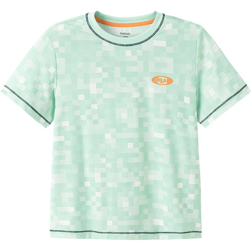 Balabala Boys' Lightweight Sun Protection Short-Sleeve T-Shirt