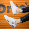 Men’s Sports Shoes Casual Skateboard Shoes Printed Student Grey Running Sneakers Plus Size
