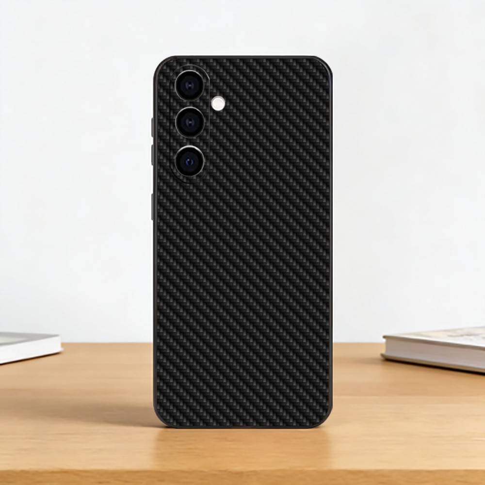 Car Carbon F-fibre Phone Case For Samsung Galaxy A73,A72,A71,A70,A53,A52,A51,Soft Silicone Black Cover