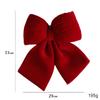 1pc Red Wreath Bows Small Xmas Decorative Ties Bow Ornaments For Home Party Christmas Bows Hanging Decorations