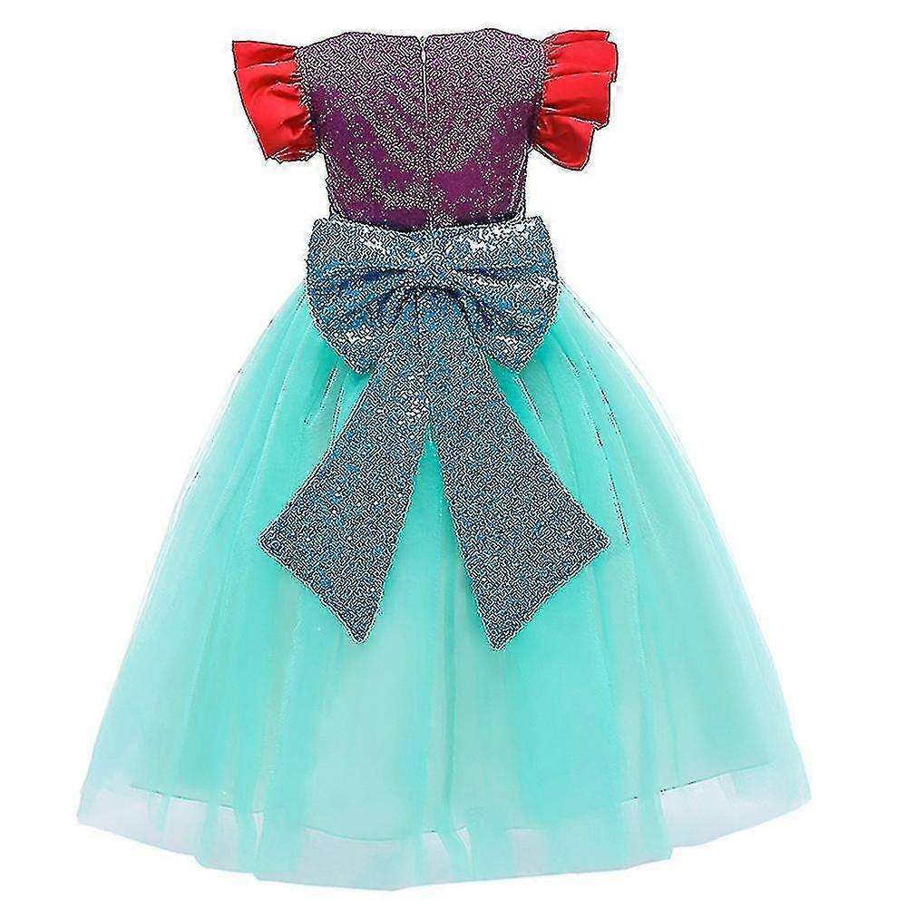 4-8 Years Girls Mermaid Princess Dresses Costume Party Dress