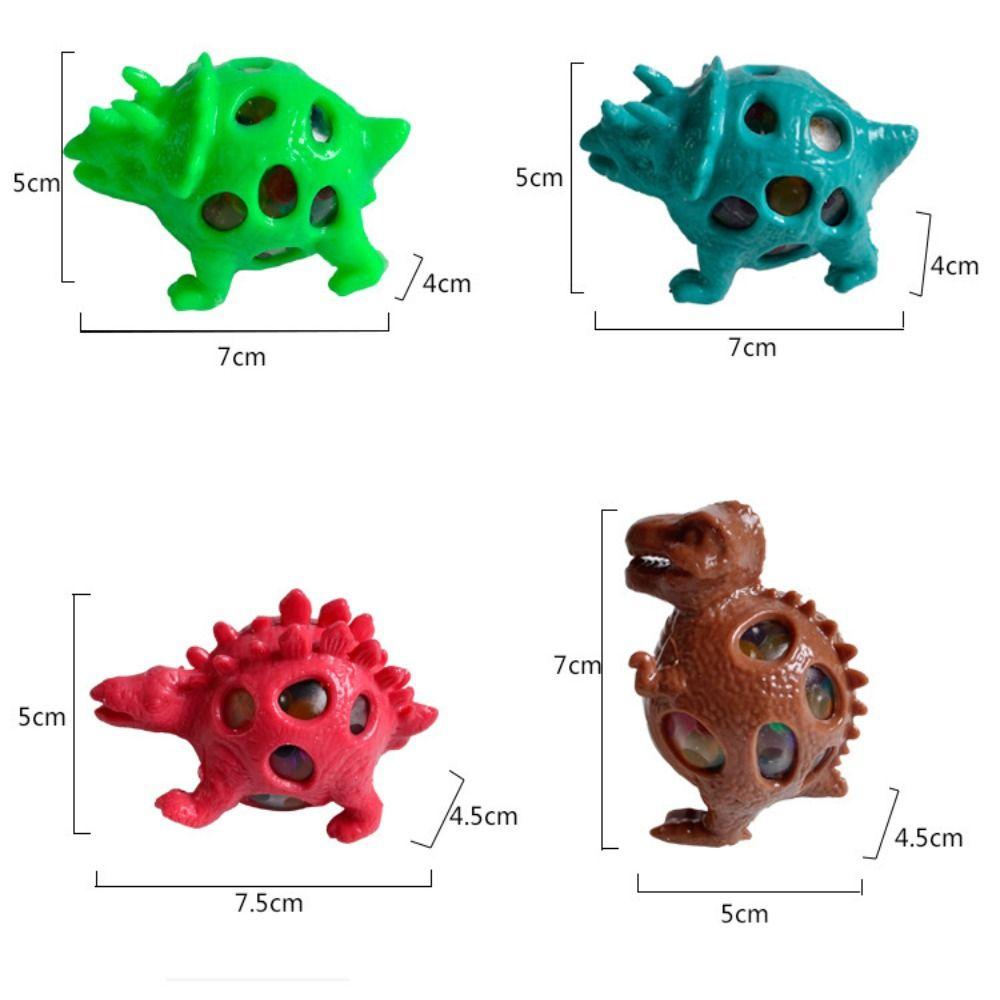 Hand Fidget Dinosaur Mesh Ball Grape Toys Vent Dinosaur Squeezing Ball  Children's Toys