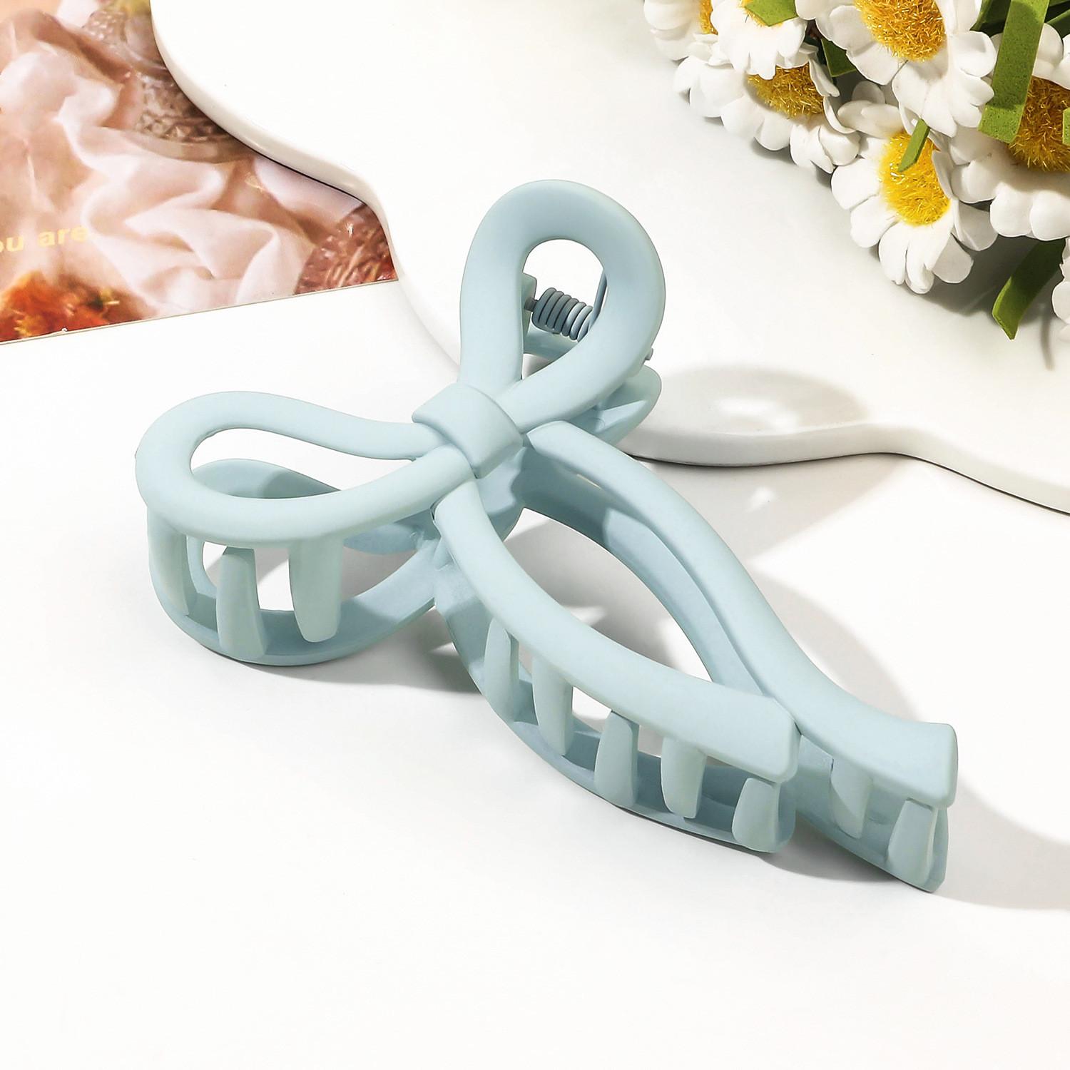 Полая бабочка большая элегантная заколка для волос простая задняя часть головы высокая прическа коготь акула заколка для волос головной убор