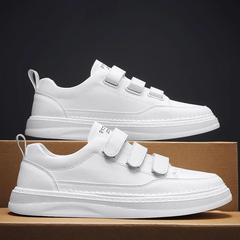 New Luxury Mens Casual Shoes Fashion Outdoor Designer Sport Shoes for Men Leather Skateboard Shoes Comfortable Outdoor Sneakers