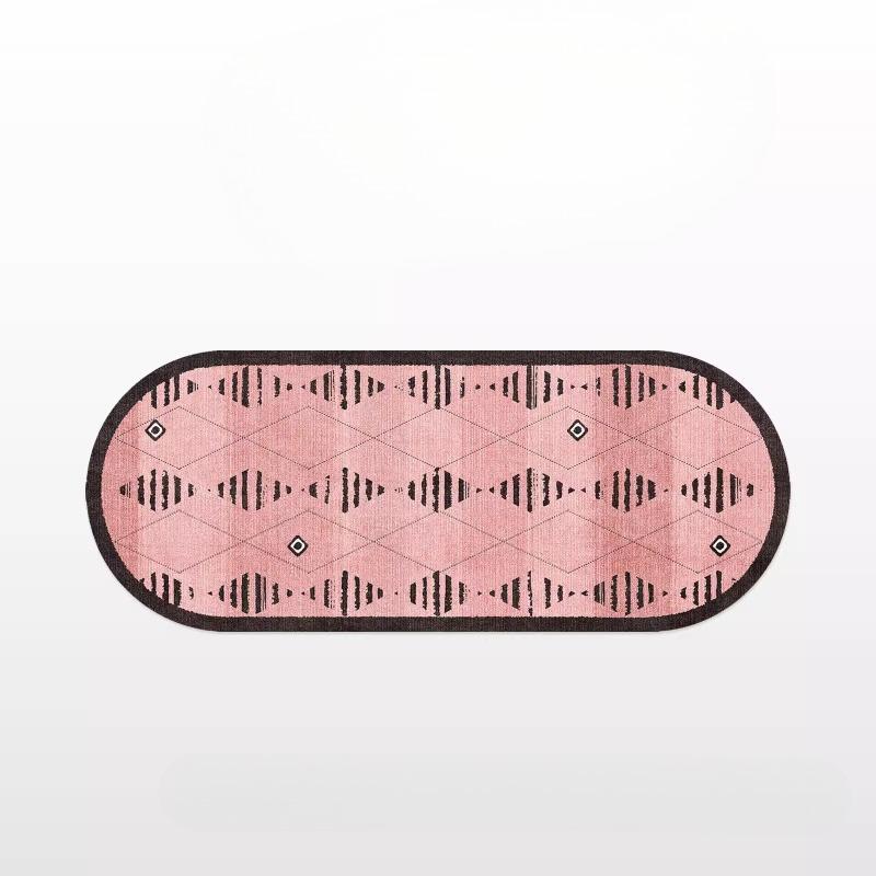 Girly Style Carpets for Living Room Pink Bedroom Decor Carpet Art Fluffy Soft Bedside Irregular Rug Home Thicken Plush Floor Mat