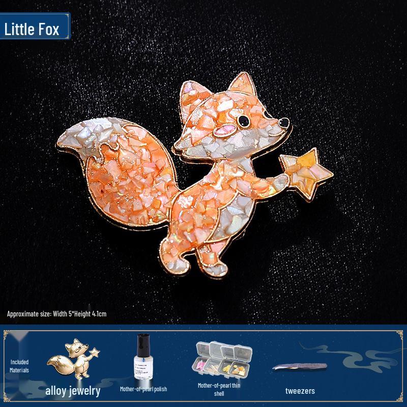 Mother-of-Pearl Hairpin Craft Kit: Brooch & Hairpin Shell Fragments - Perfect Mother’s Day Gift