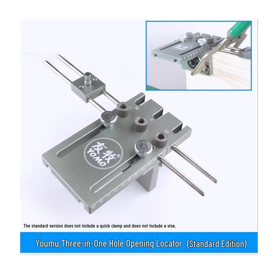 

Extended Woodworking Clamp & Hole Opener: Youmu 3-in-1 Puncher & Dowel Locator