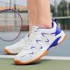 Professional Leather Sports Shoes for Men and Women: Plus Size Badminton, Table Tennis, and Tennis Training Shoes