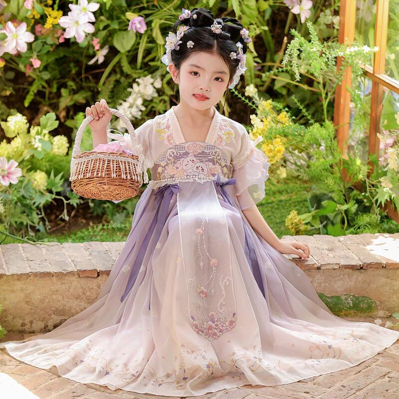 Sommer-Hanfu-Kleid für Mädchen