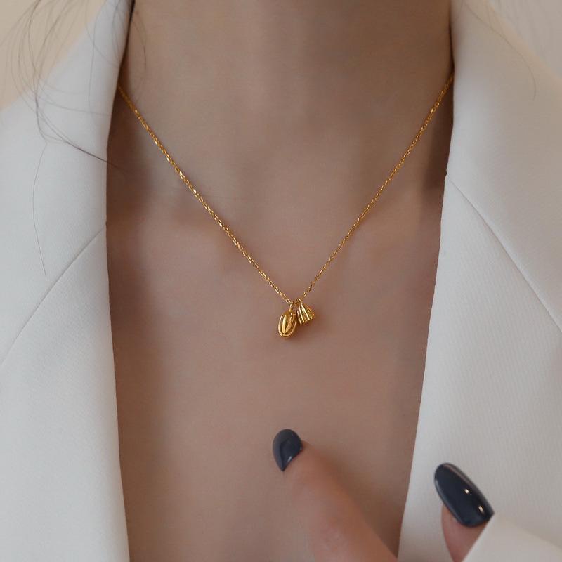 

Douyin Women s Titanium Steel Lotus Love Pendant Necklace