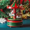 Interactive Carousel Music Box Wooden Children Gifts Musicbox  Festive Holiday Decor