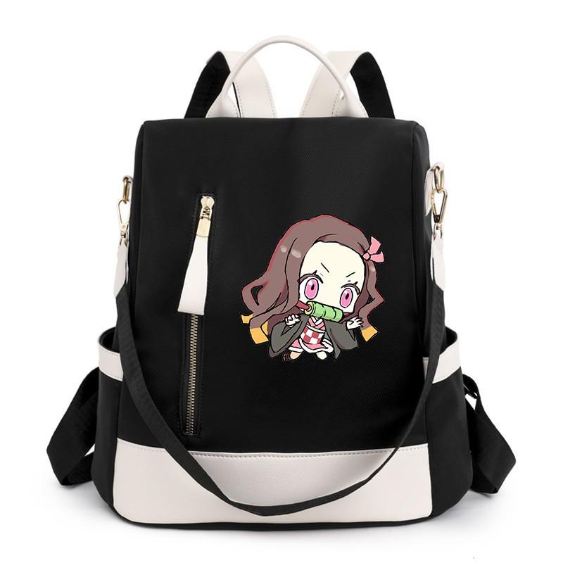 Stilvoller Oxford-Nylon-Rucksack für Damen Streetwear Reise Schultasche Mit Wasserdichten Diebstahlschutz-Merkmalen