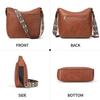 LEEXTON Women's Shoulder Bag, Crossbody Bag, Large Capacity, Lightweight, Genuine Leather, Waterproof, Adjustable, Perfect for Commuting, School,