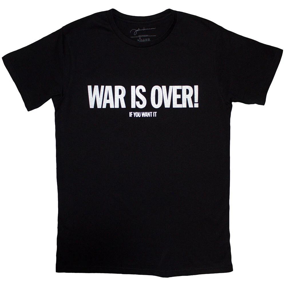 John Lennon - War Is Over - Black  T-shirt M