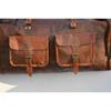 Men's Gym Goat Leather Luggage Travel Genuine Brown Overnight Duffle