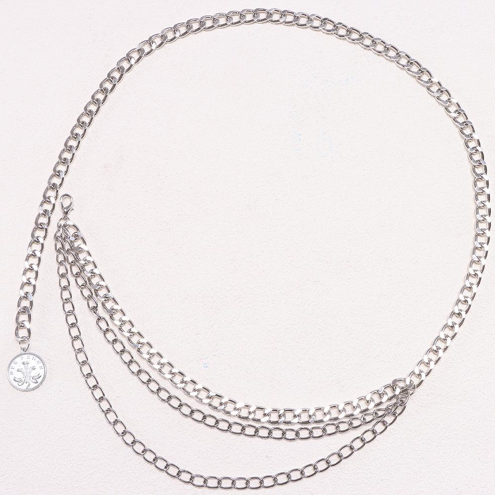 Trendy Multi-layer Retro Punk Waist Chain Accessories