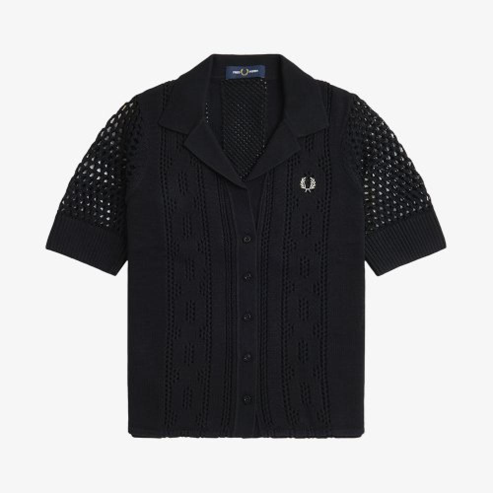 

FRED PERRY [женская] рубашка открытой вязки на пуговицах 102 AFPF2417115 102