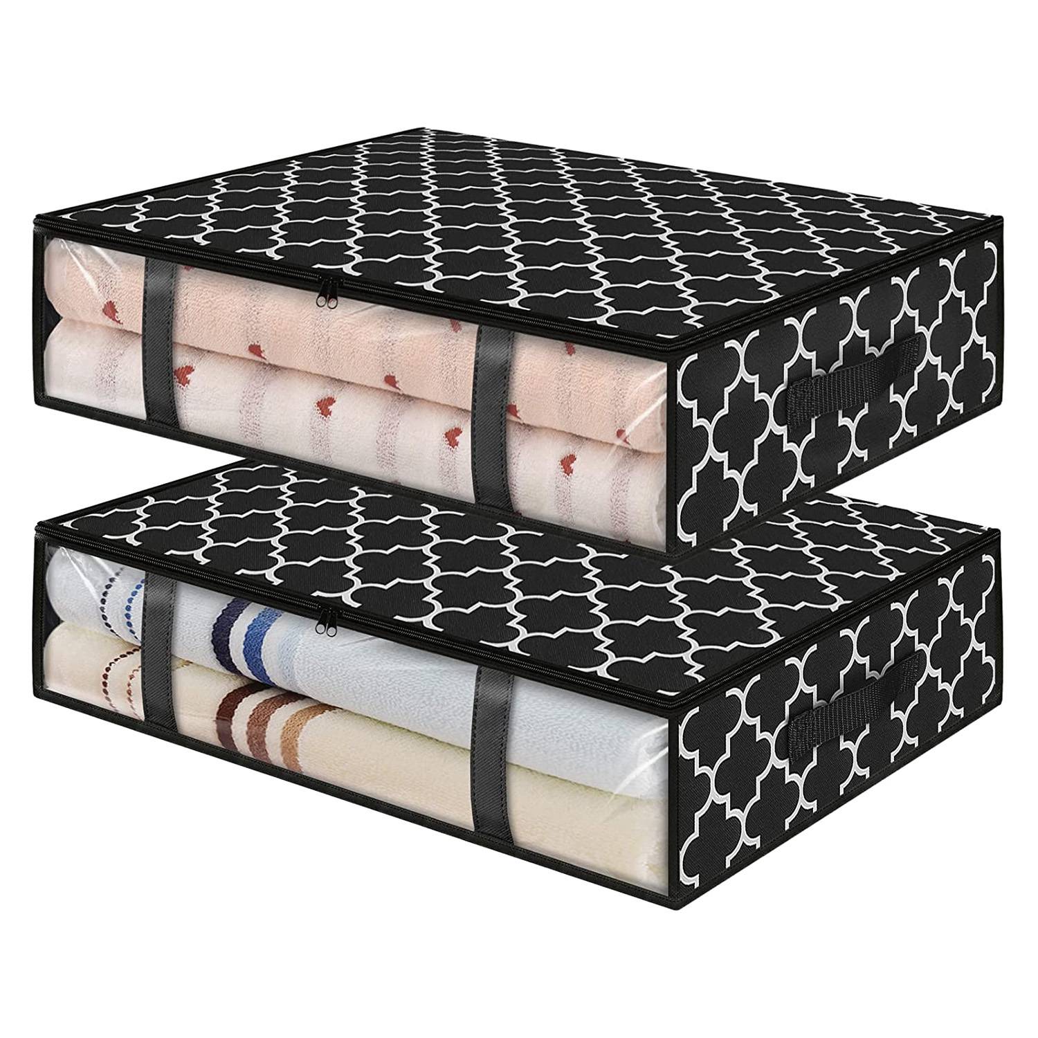 

M-Modern-Storage Bins, Under Bed Storage Containers, Foldable Clothes Storage Box, Storage Organizer, With Handles Clothing