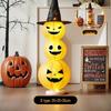 Light-Up Halloween Pumpkin Lantern Ornaments for Bar and Storefront Decor