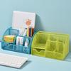 Desk Stationery Organizer Creative Metal Pen Holder Pencil File Storage Rack 7 Grid Storage Box Container Office Accessories