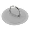 X AUTOHAUX D-Ring Patches PVC Stainless Steel Round D-Ring Pads for Surfboard Inflatable Boat
