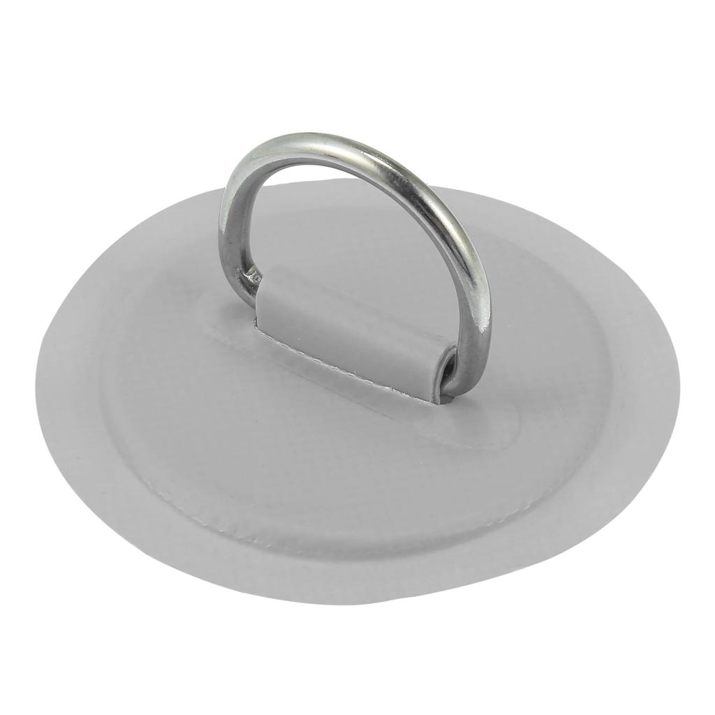 X AUTOHAUX D-Ring Patches PVC Stainless Steel Round D-Ring Pads for Surfboard Inflatable Boat