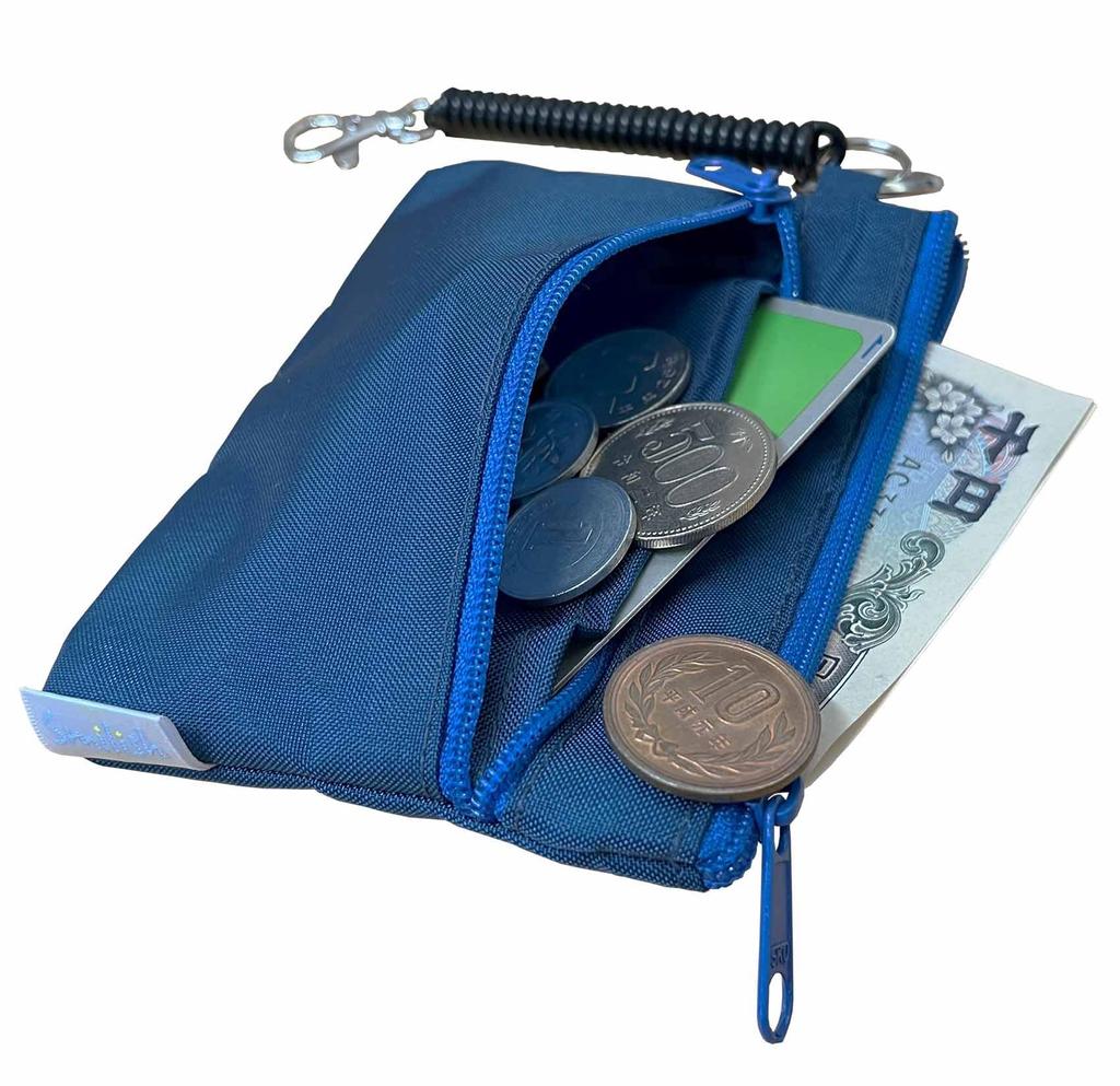 Passetui mit Spiralkette [Smileish] Kinder (Marine)