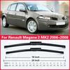 For Renault Megane 2 MK2 2006 2007 2008 Front Wiper Blades Windshield Windscreen Window Car Rain Brush Car Accessories 24"+18"