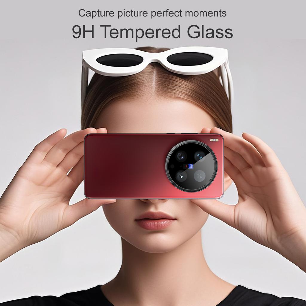 IMAK For vivo X200 Ultra 5G Tempered Glass Camera Lens Protector with Self Positioning Frame (Black Version)