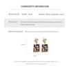 Vintage Inlaid Rhinestone Square Earrings for Women 2025 Fashion Flower Drop Earring High-end Retro Luxury Designer Zircon