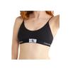 Calvin Klein Ss23 Letter Logo Hem Bra Women Underwear Black QF7216-UB1
