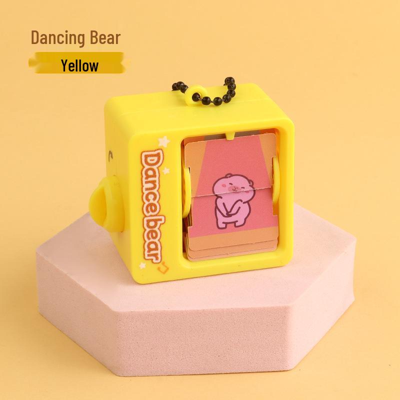 Capybara Flipbook Keychain: Novelty Decompression Toy Pendant