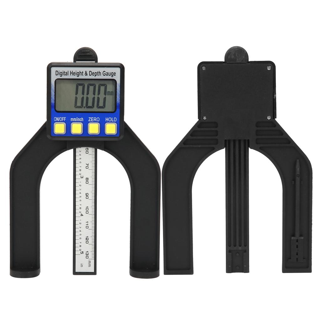 Electronic Height Depth Gauge Digital Display Woodworking Ruler Measure Tool 0‑80mm