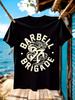 Schweres Fitness-T-Shirt - Barbell Brigade Schlangenprint Trainingsshirt