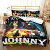 Fashion Rock Star Johnny Hallyday Bedding Set Single Twin Full Queen King Size Bed Set Kids Bedroom Duvetcover Sets Bed Sheet