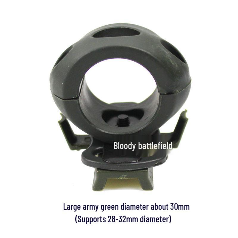 Helmet-Compatible Flashlight Mount for Cycling Accessories