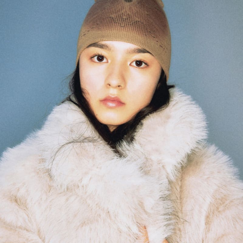 

D.pablo dripping beige beanie OS