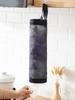 1pc Garbage Bag Storage Hanging Bag, Wall-Mounted Drawstring Shoe Storage Bag, Kitchen Plastic Bag Organizer, Woven Mesh Bag,Plastic Bag Holder