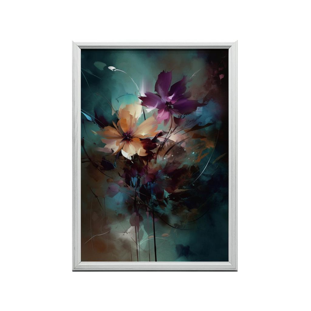 Kwiaty Nocy Kwiaty Nocy, 70X100 Cm, Rama Aluminiowa Czarna, Papier Matowy 230 Gsm
