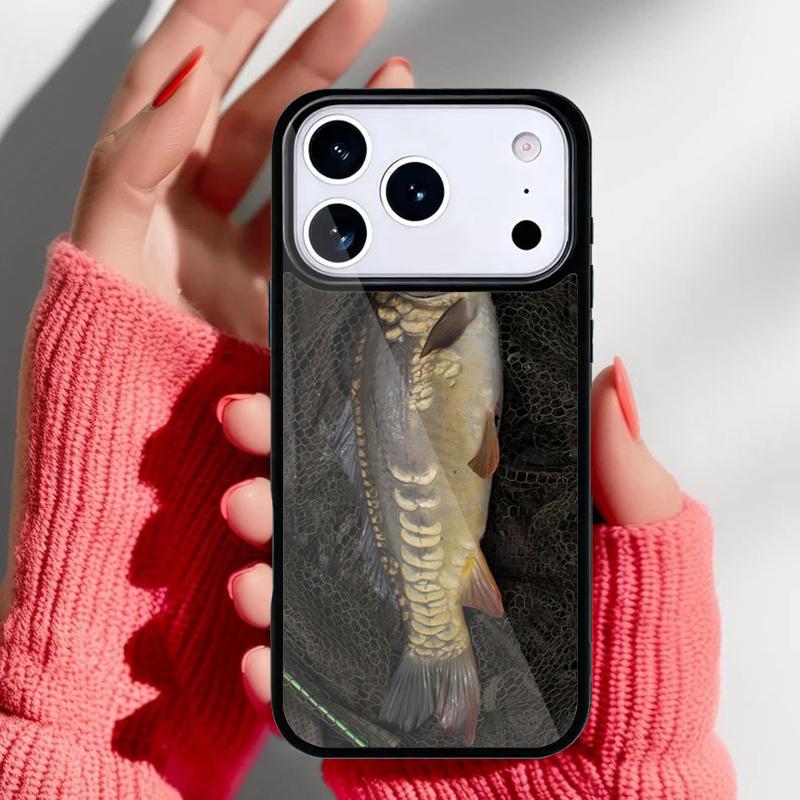 Fishing Gear Fish Patterned Phone Case for iPhone 17 16 15 14 13 Pro Max Back Cover for 12 11 Pro Coque