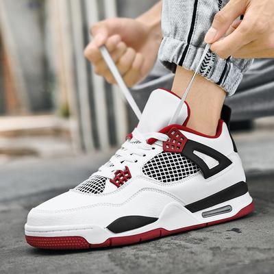 Sapatos Masculinos Respiráveis Tendência Versátil 2025 Sola Grossa Board Estudante Esportes Lazer Amortecedor de Ar Basquete Modernos