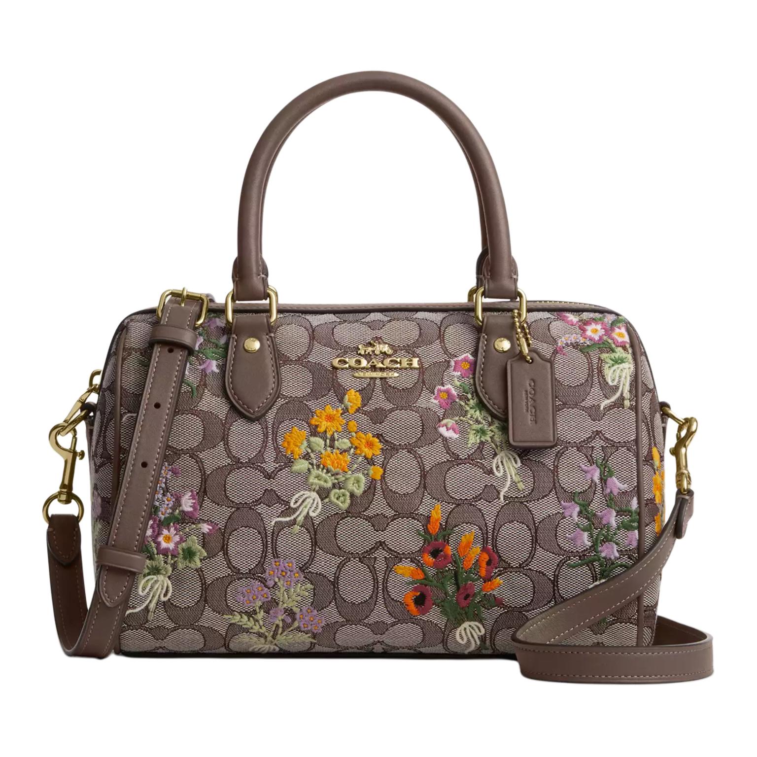 Coach Rowan 25 Floral Embroidery 3D