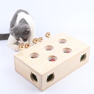 Interactive Whack A Mole Cat Toy Fun Play Toy for Cats Kitten Cats Toys Pet Supplies