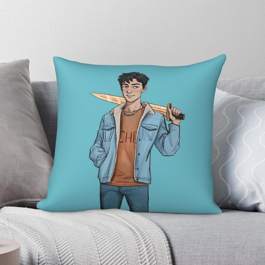 Percy Jackson And Riptide Pillowcase Polyester Linen Velvet Creative Zip Decorative Car Cushion Case 18"