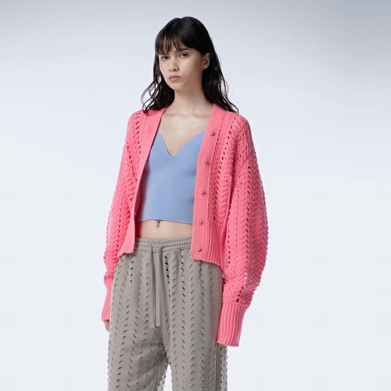 JNBY 2023 Autumn Wool Knit V-Neck Cardigan