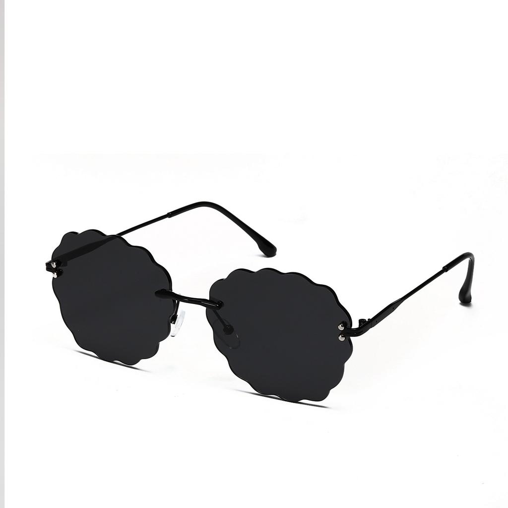 Cloud Rimless Sunglasses Women'S Wavy Sunglasses Men'S Glasses