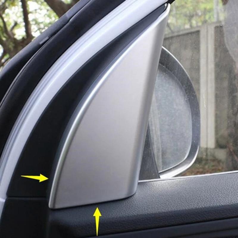 Automotive Interior Triangle Pillar Trim Set ABS A-Pillar Windshield Trim Molding For Select Model Front Window